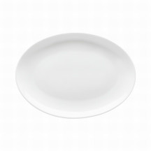 Podnos oválny Jade 30 cm Bone China biely