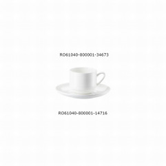 Podšálka espresso Jade 12 cm Bone China biela