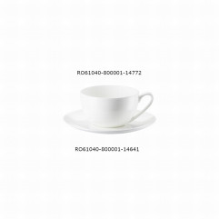 Šálka kombi Jade 0,28 l Bone China biela