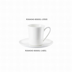 Hrnček s uškom Jade 0,4 l Bone China biely