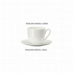 Hrnček s uškom Jade 0,35 l Bone China biely