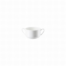 Šálka polievka Jade 9 cm Bone China biela