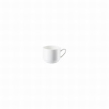 Šálka espresso stohovateľná Jade 6 cm Bone China biela