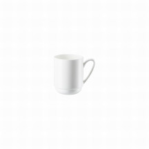 Hrnček s uškom Jade 7,5 cm Bone China biely