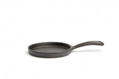 Panvica okrúhla rúčka Mini Ø13cm, výška:1,5cm, zliatina hliník, čierna
