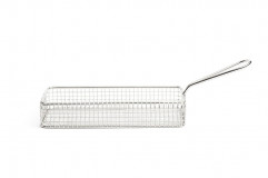 Košík fritovací/servírovanie SNACK 10x21cm, výška:4cm nerez
