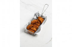 Košík fritovací/servírovanie SNACK 10x21cm, výška:4cm nerez