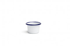 Miska DIP Mini Ø6cm, výška:4cm, 0,09lt, smaltované železo farba bielo modrá