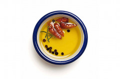 Miska DIP Mini Ø7cm, výška:3cm, 0,1lt, smaltované železo farba bielo modrá