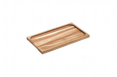 Základňa pre podnos bridlica art.č.11004 GN 1/3, 32,5x17,5x1,5 cm, dervo agát
