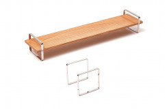 Podnos Bauhaus M 6x12x9 cm so stojanom Slim 12x12 cm
