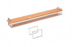 Podnos Bauhaus XL 1x12x9 cm so stojanom Slim 12x9 cm