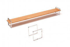 Podnos Bauhaus XL 1x12x9 cm cm so stojanom Slim 12x12 cm