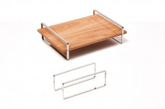 Podnos Bauhaus S 35x25x9 cm so stojanom Slim 25x9 cm
