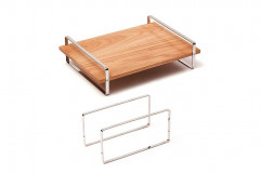 Podnos Bauhaus S 35x25x9 cm so stojanom Slim 25x12 cm