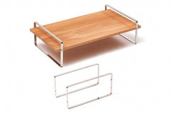 Podnos Bauhaus M 45x25x9 cm so stojanom Slim 25x9 cm