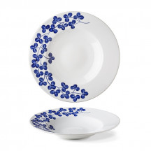 Tanier INDIGO CLOVER 27,7 cm cestoviny modrý dekor X8850
