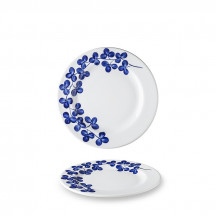 Tanier INDIGO CLOVER 19,9 cm plytký modrý dekor X8850