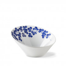 Miska INDIGO CLOVER 21 cm zrezaná modrá dekor X8850