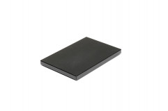Doska hygienická barová 20x30x2 cm silikónové protišmykové podložky, čierna, HD PE 500