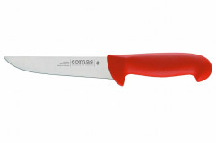 Nôž mäsiarsky GRAFIT 16 cm, farba červená rúčka plast