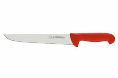 Nôž mäsiarsky GRAFIT 24 cm, farba červená rúčka plast