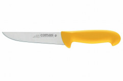 Nôž mäsiarsky GRAFIT 16 cm, farba žltá rúčka plast