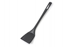 Lopatka obracačka dierovaná 51 cm čierna nylon do 220 ºC