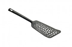 Lopatka dierovaná ryby 33.5 cm čierna nylon do 220 ºC
