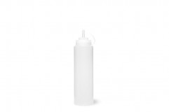 Fľaša-dávkovač-biberon, Ø 8 cm, výška:31 cm, 1lt polypropylén, transparentná