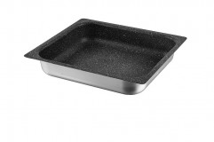 Plech Risoli na pečenie GN 2/3-20 35,5x32,5 cm, v:2 cm teflón Hard-Stone, hliník hrúbka 1,5