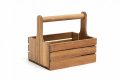 Table Caddy-stojan-držiak-box dochucovač 20x15x x18 cm, drevo
