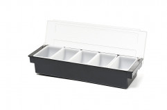Box barové doplnky Bar-Caddy 24x15 cm, výška:11 cm ABS, farba biela