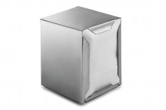 Servítnik 10x10 cm, výška:13 cm nerez, vysoký lesk